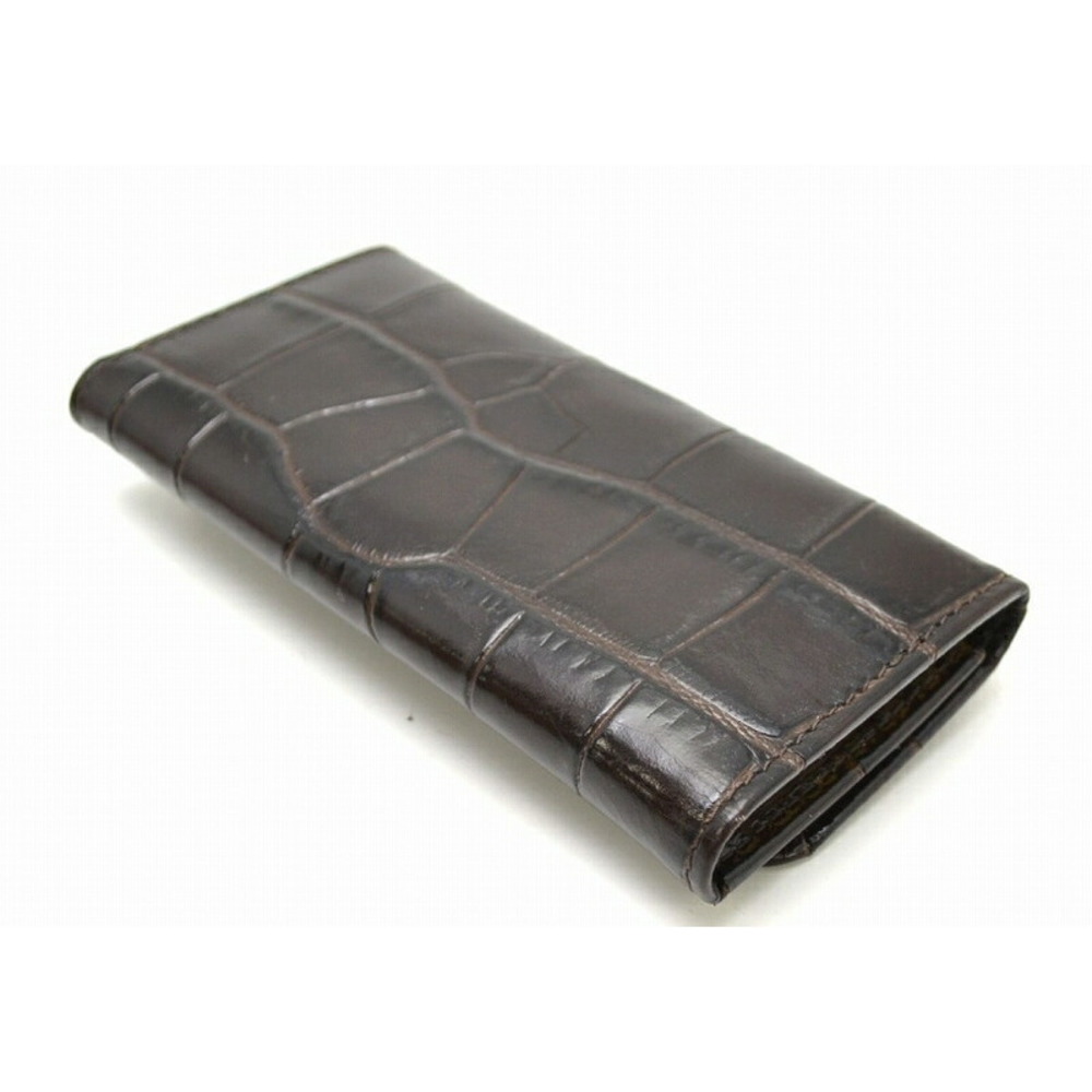 Miu Miu 6-Row Key Case Embossed Leather Brown - image 2